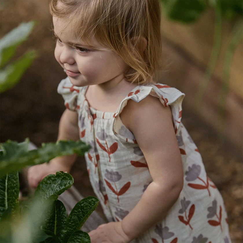 Nature Baby Tilda Suit Muslin - Fleurette Print