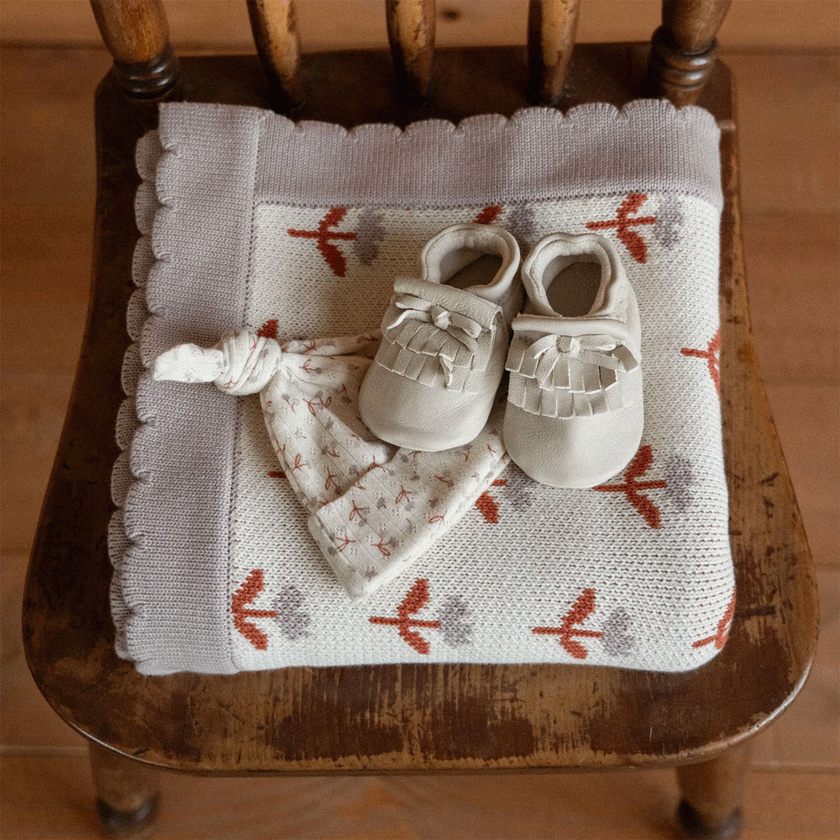 Nature Baby Fern Blanket - Fleurette Knit One Size