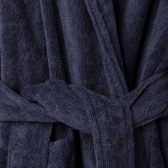 Citta Velour Cotton Robe - Night