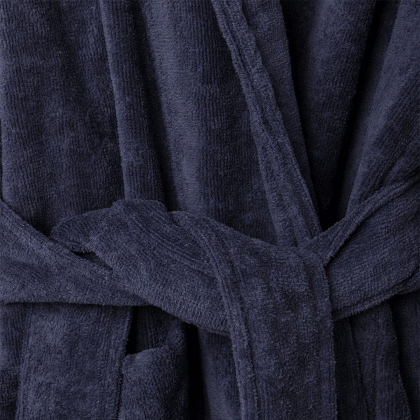 Citta Velour Cotton Robe - Night