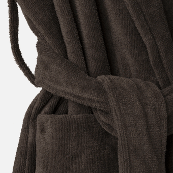 Citta Velour Cotton Robe - Cocoa