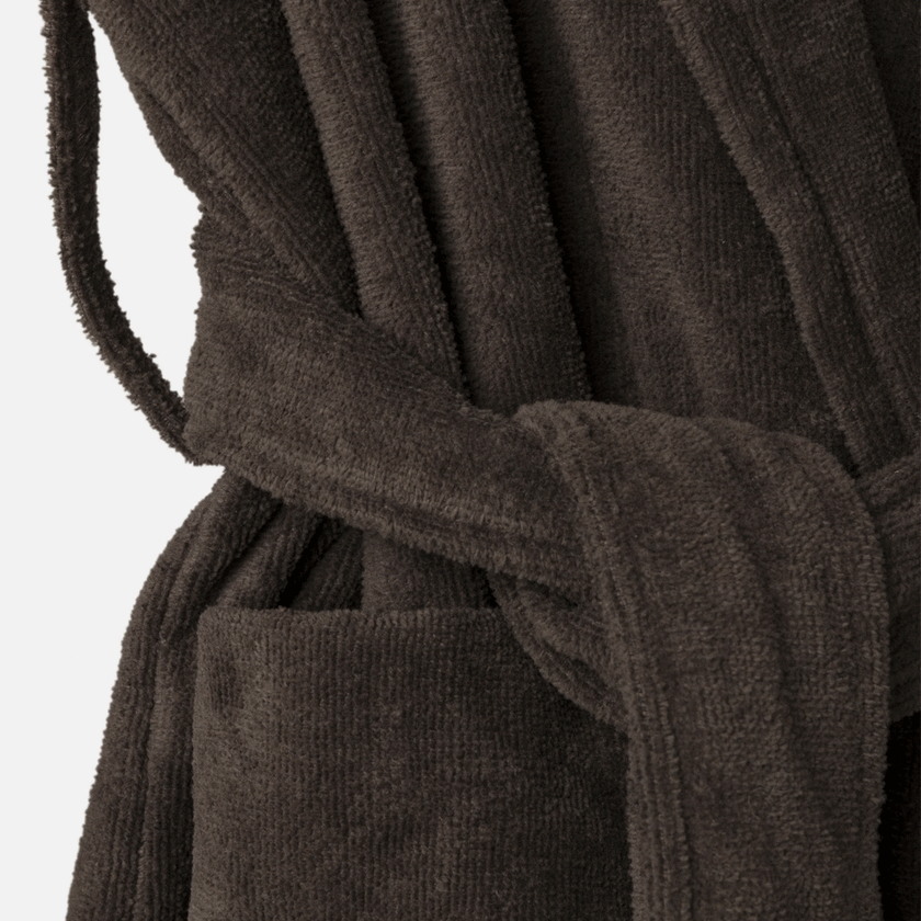 Citta Velour Cotton Robe - Cocoa