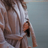 Citta Velour Cotton Robe - Pansy