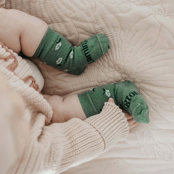 Lamington Merino Wool Crew Socks | BABY | Heather