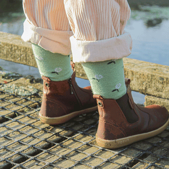 Lamington Merino Wool Crew Socks | CHILD | Heather