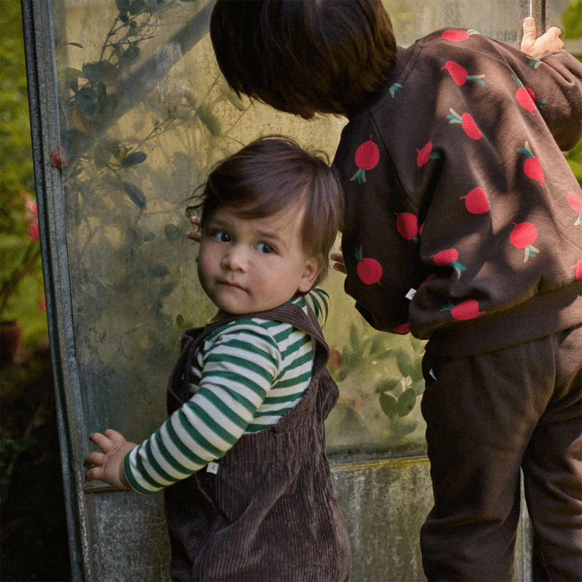 Nature Baby Emerson Sweater - Grande Radish Print