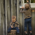 Nature Baby Merino Knit Pullover - Navy/Caramel Stripe