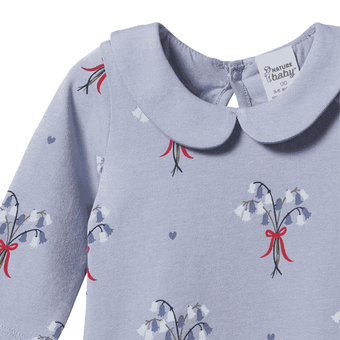 Nature Baby Agnes Bodysuit - Bluebelle Print
