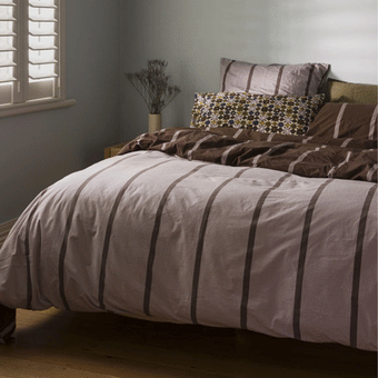 Citta Duo Duvet Cover - Pansy/Rye King 245x210cm