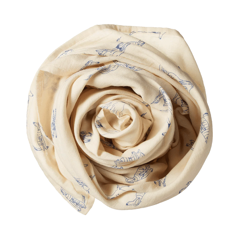 Nature Baby Muslin Wrap - Best Friend Print