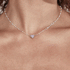 Stolen Girlfriend Dahlia's Heart Necklace Silver - Pink Amethyst