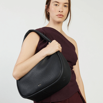 Saben Hana Shoulder Bag - Black Bubble