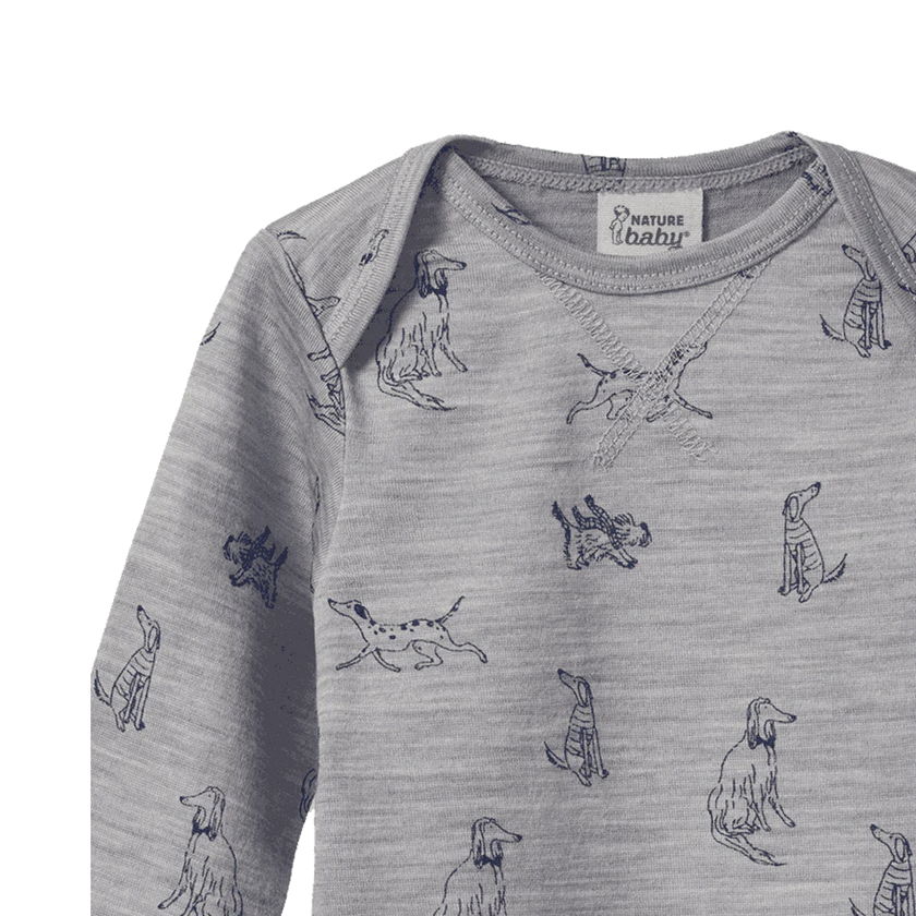 Nature Baby Merino Essential Tee - Best Friend Print