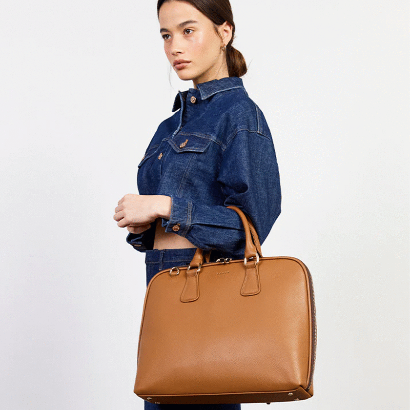 Saben Parker Briefcase - Toffee