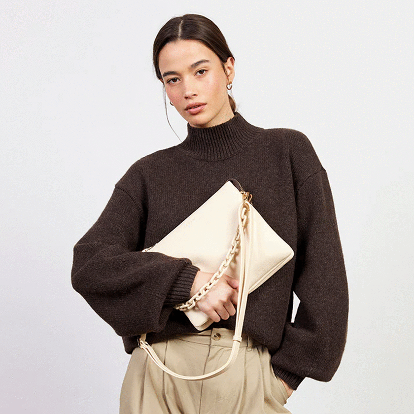 Saben Matilda Crossbody - Vanilla + Tonal Chain