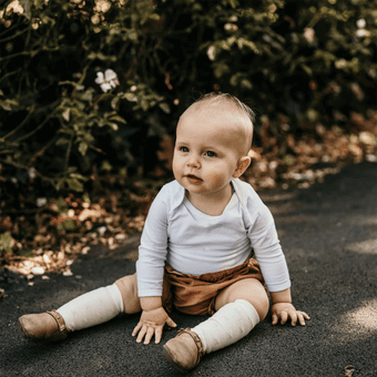 Lamington Merino Wool Knee High Socks | BABY | Owl