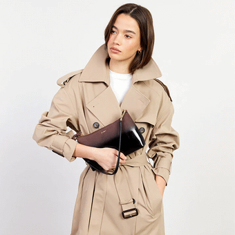 Saben Haven Shoulder Bag Espresso Dipped