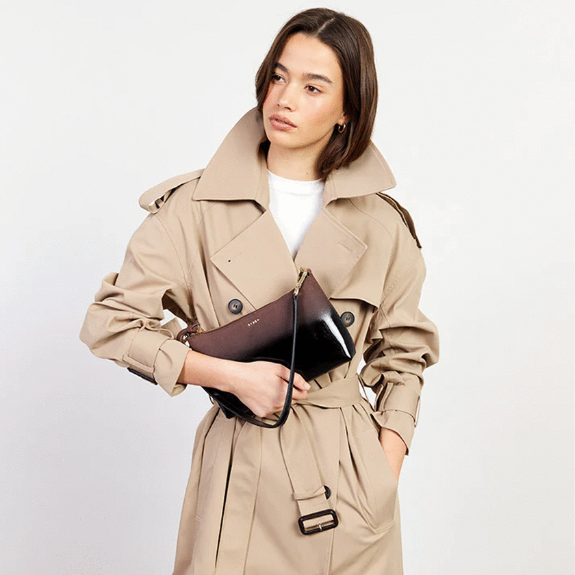 Saben Haven Shoulder Bag Espresso Dipped