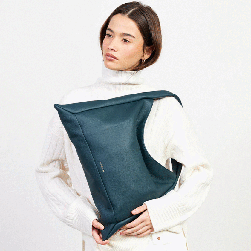 Saben Haze Shoulder Bag - Hunter Green Luxe