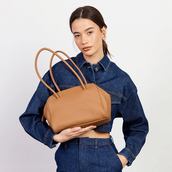 Saben Isla Shoulder Bag - Toffee Luxe