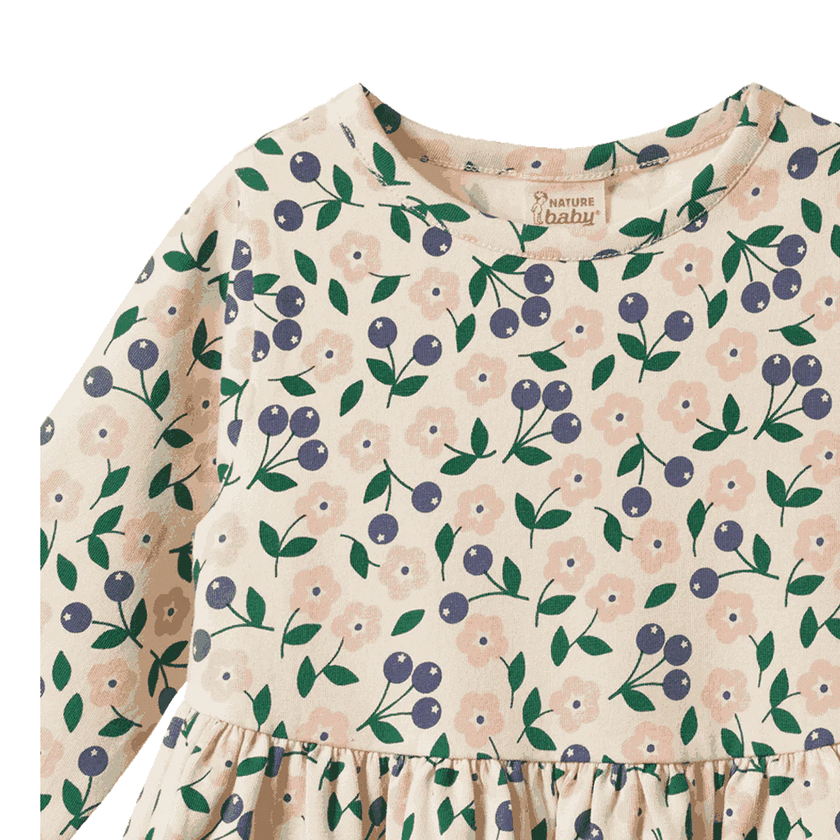 Nature Baby Long Sleeve Twirl Dress - Grande Briarwood Print