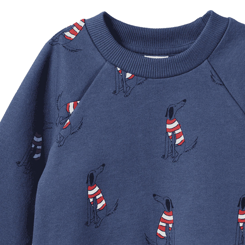 Nature Baby Emerson Sweater - Best Friend Indigo Print