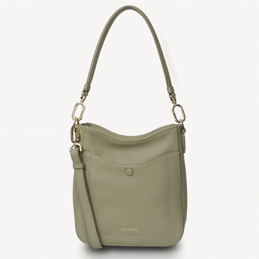 Saben Rosie Shoulder Bag - Eucalyptus Pebble