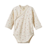 Nature Baby L/S Kimono Bodysuit Pointelle - Posey Blossom Print
