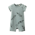 Nature Baby Short Sleeve Quincy Romper - Raccoon Rhapsody Print