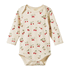 Nature Baby Long Sleeve Bodysuit - Strawberry Blush Print