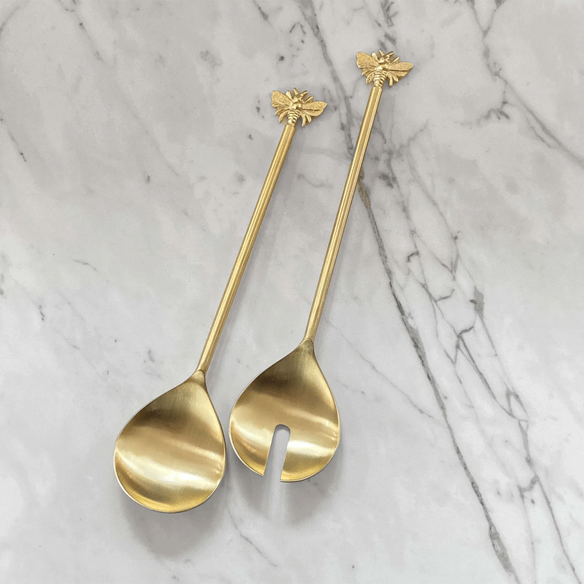 Nel Lusso Bee Salad Servers