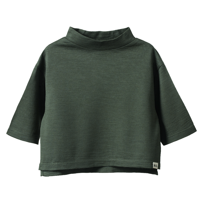 Nature Baby Merino Essentials Turtle Neck - Thyme