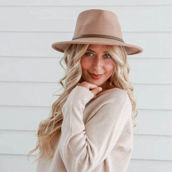Ha Naturally Distributors NZ Raindrop Fedora - Camel