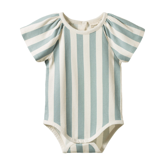 Nature Baby Faye Bodysuit - Star Dew Stripe