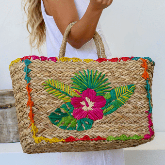 Ha Naturally Distributors NZ Tote - Floral Hibiscus