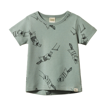 Nature Baby River Tee - Raccoon Rhapsody Print