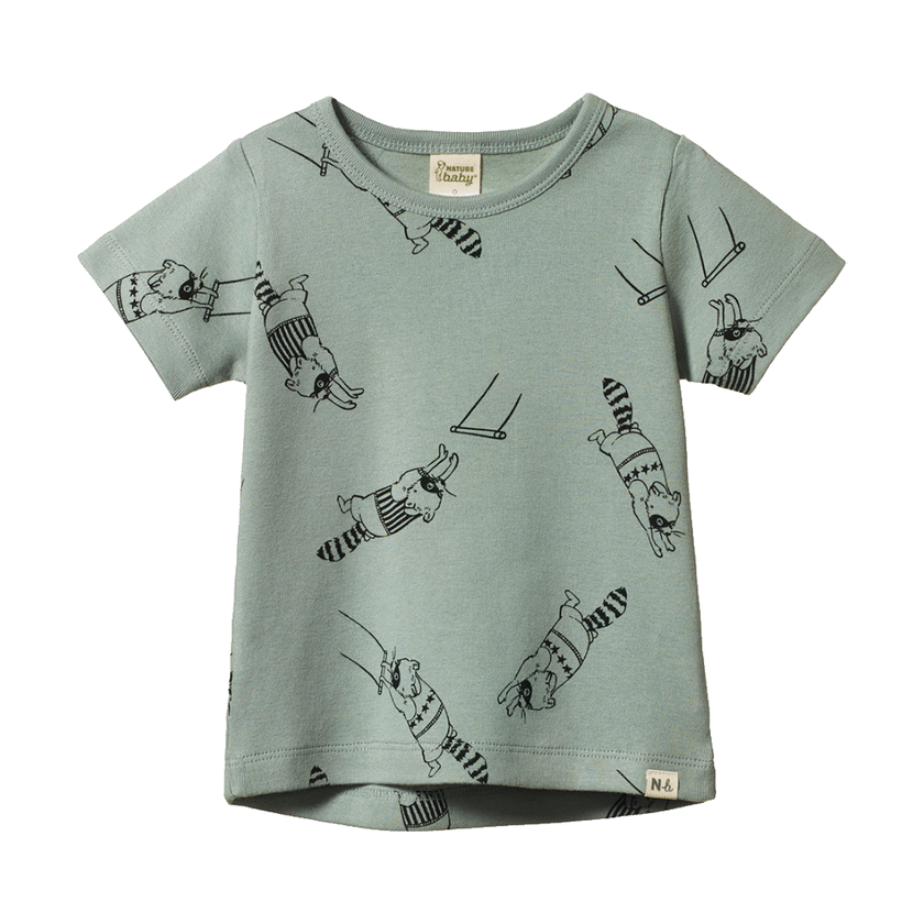 Nature Baby River Tee - Raccoon Rhapsody Print