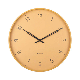Karlsson Stark Wall Clock - Honey Yellow