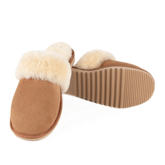 NZ Sheepskin Aroha Scuff - Chestnut