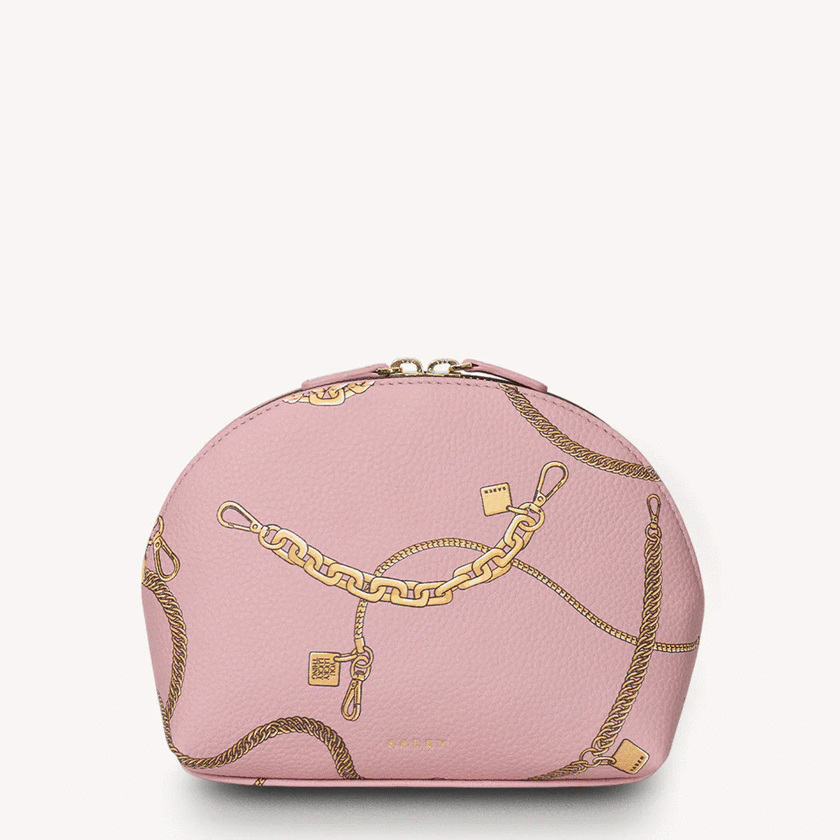 Saben Gabi Make-Up Pouch - Desert Rose Chain Print