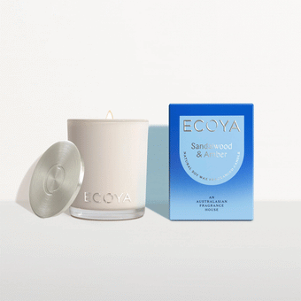 Ecoya Mini Madison Candle - Sandalwood & Amber