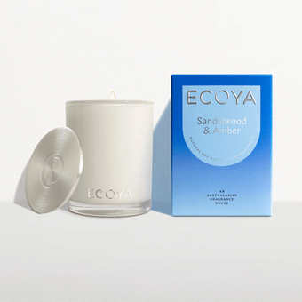 Ecoya Madison Candle - Sandalwood & Amber