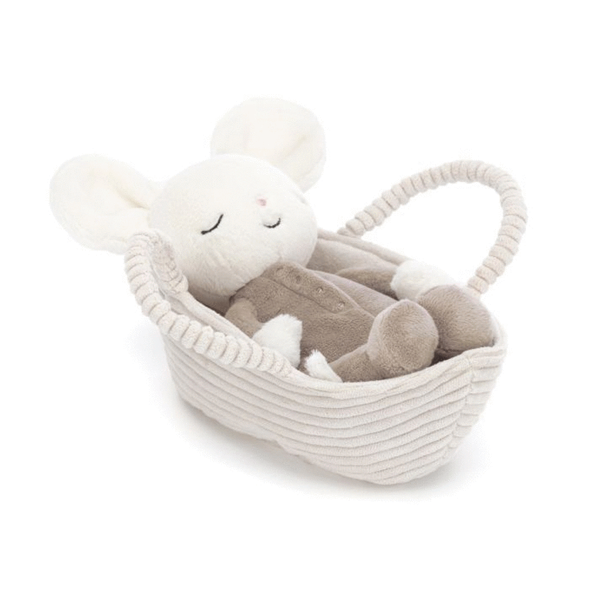 Jellycat Rock-a-Bye Mouse Cream 11x9x19cm