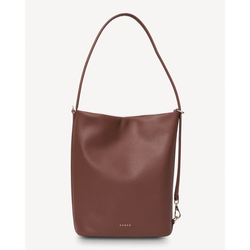 Saben June Shoulder Bag - Umber Pebble
