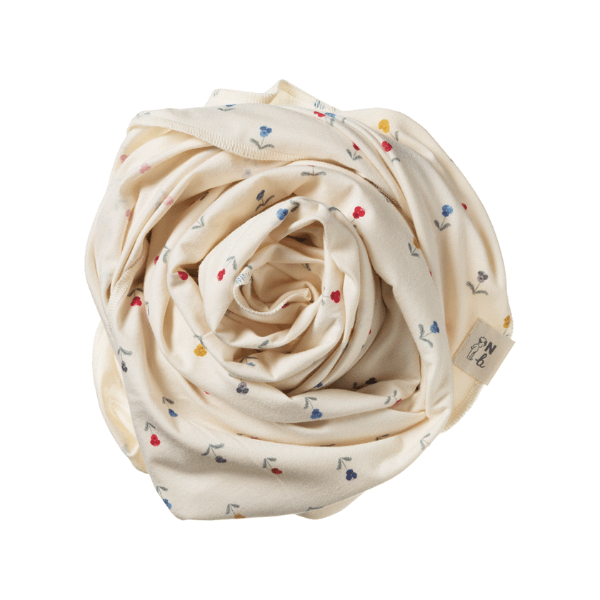 Nature Baby Cotton Wrap - Delphine Print