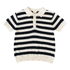 Nature Baby Stevie Polo - Navy Bold Stripe