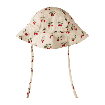 Nature Baby Muslin Sunhat - Strawberry Blush Print