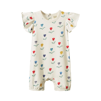 Nature Baby Tilly Suit - Delphine Blooms Print