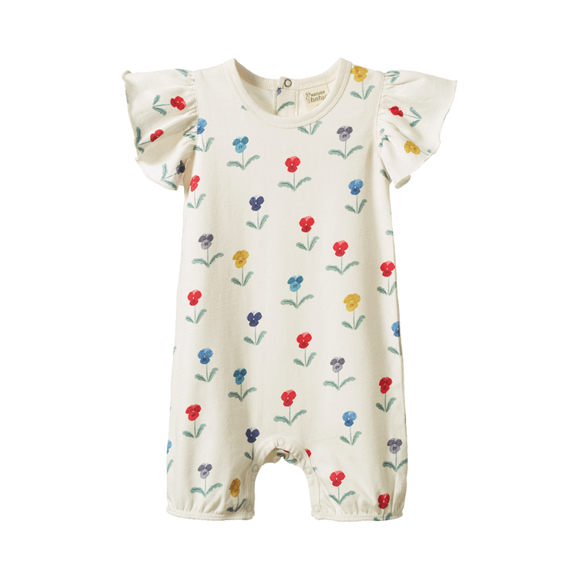 Nature Baby Tilly Suit - Delphine Blooms Print