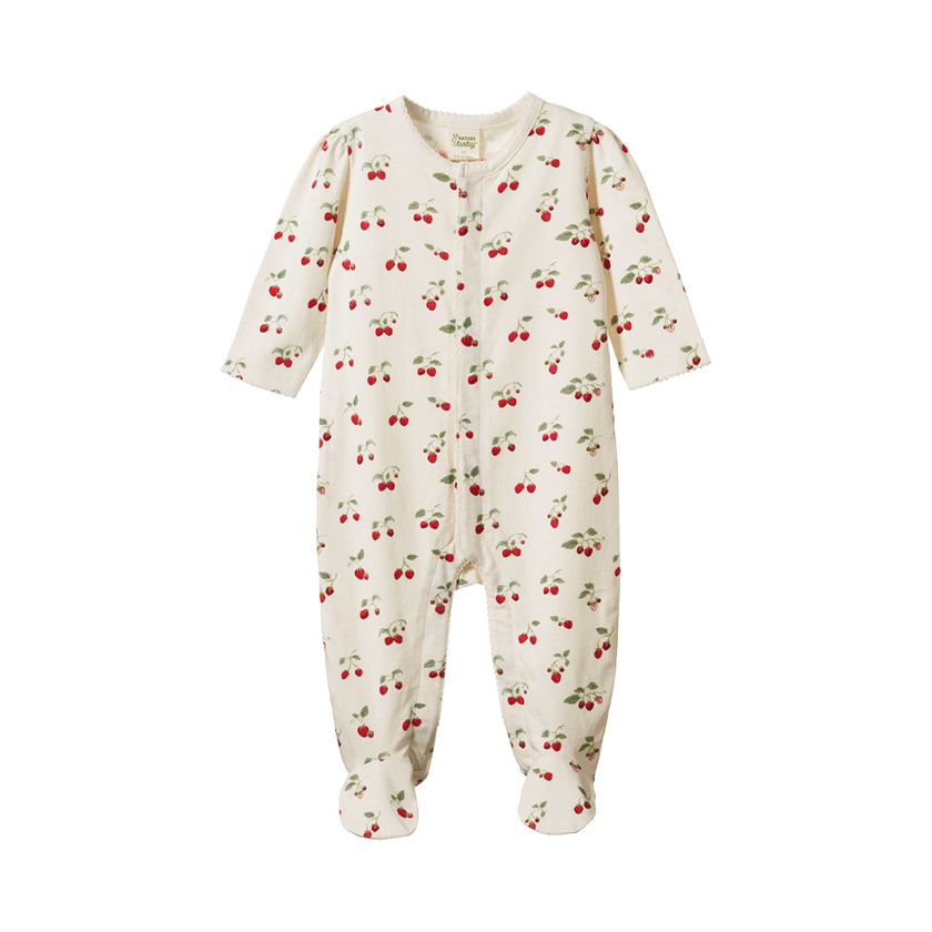 Nature Baby Lucy Suit - Strawberry Blush Print